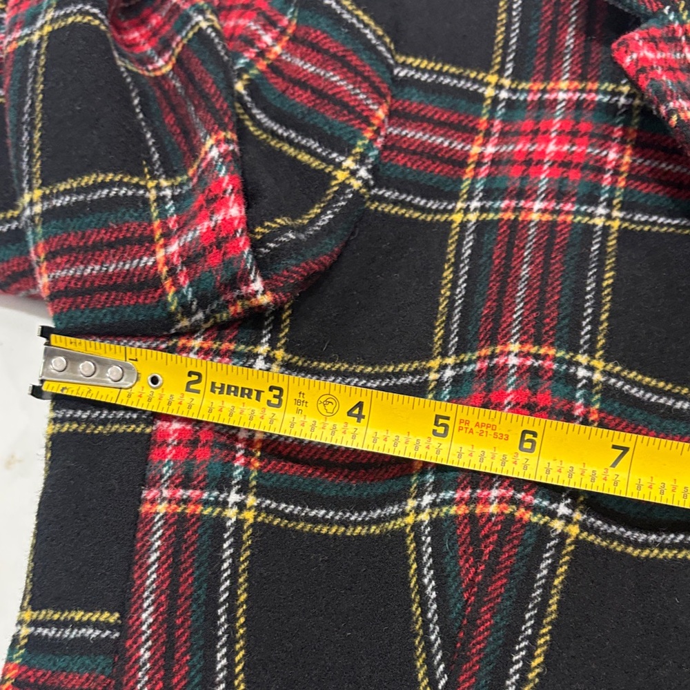 J. Crew Black Plaid Blazer with Red and Cream Accents - Picture 8 of 16